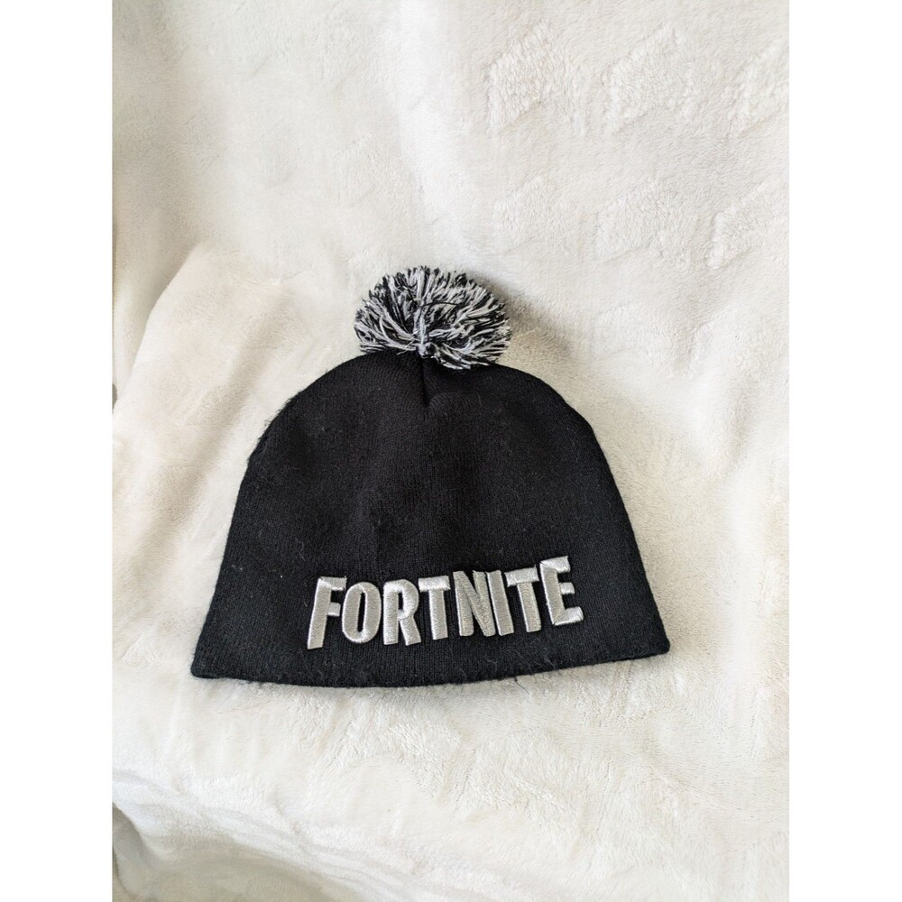 Official Fortnite Embroidered Pom Pom Beanie Hat